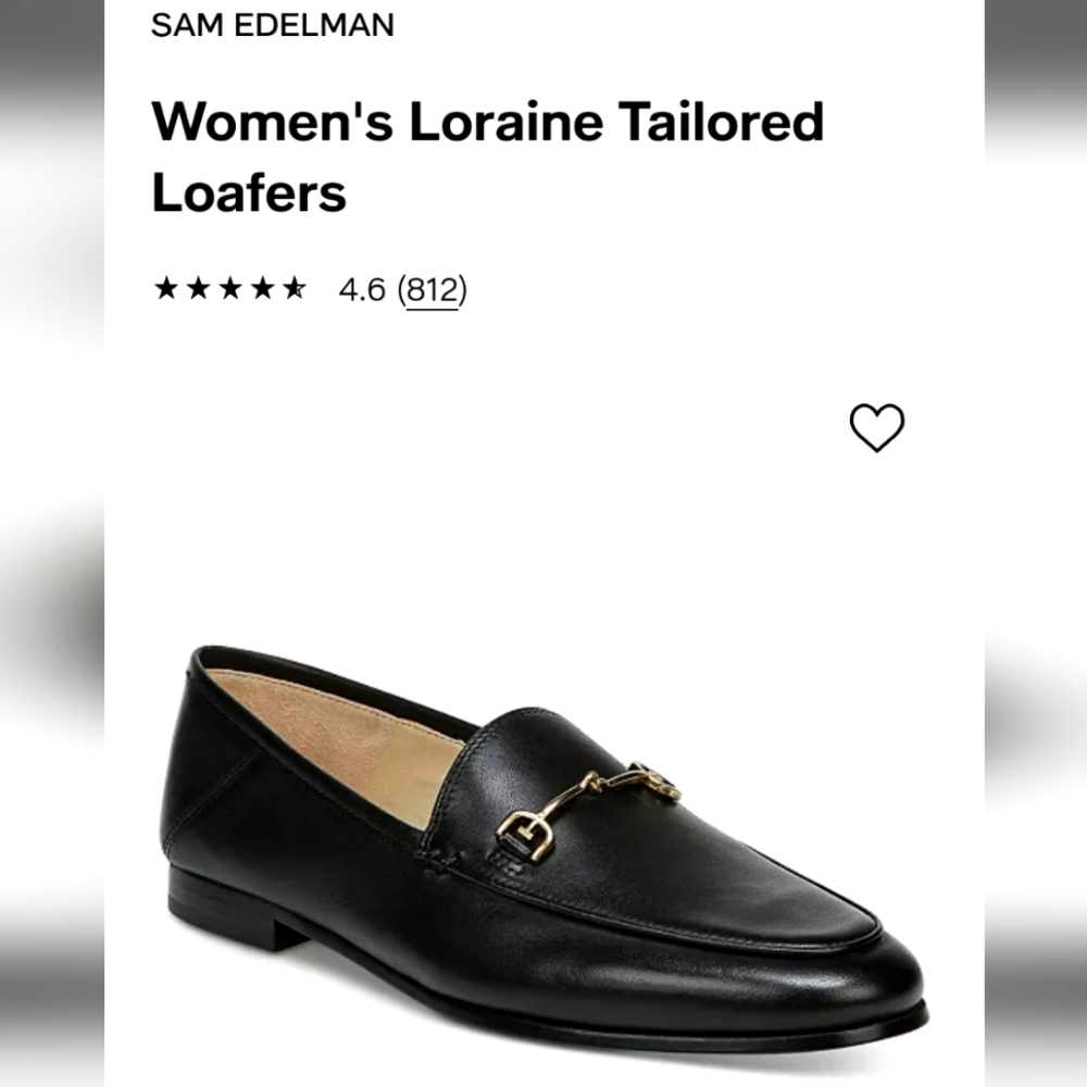 BRAND NEW! Sam Edelman Black Loafer size 8.5